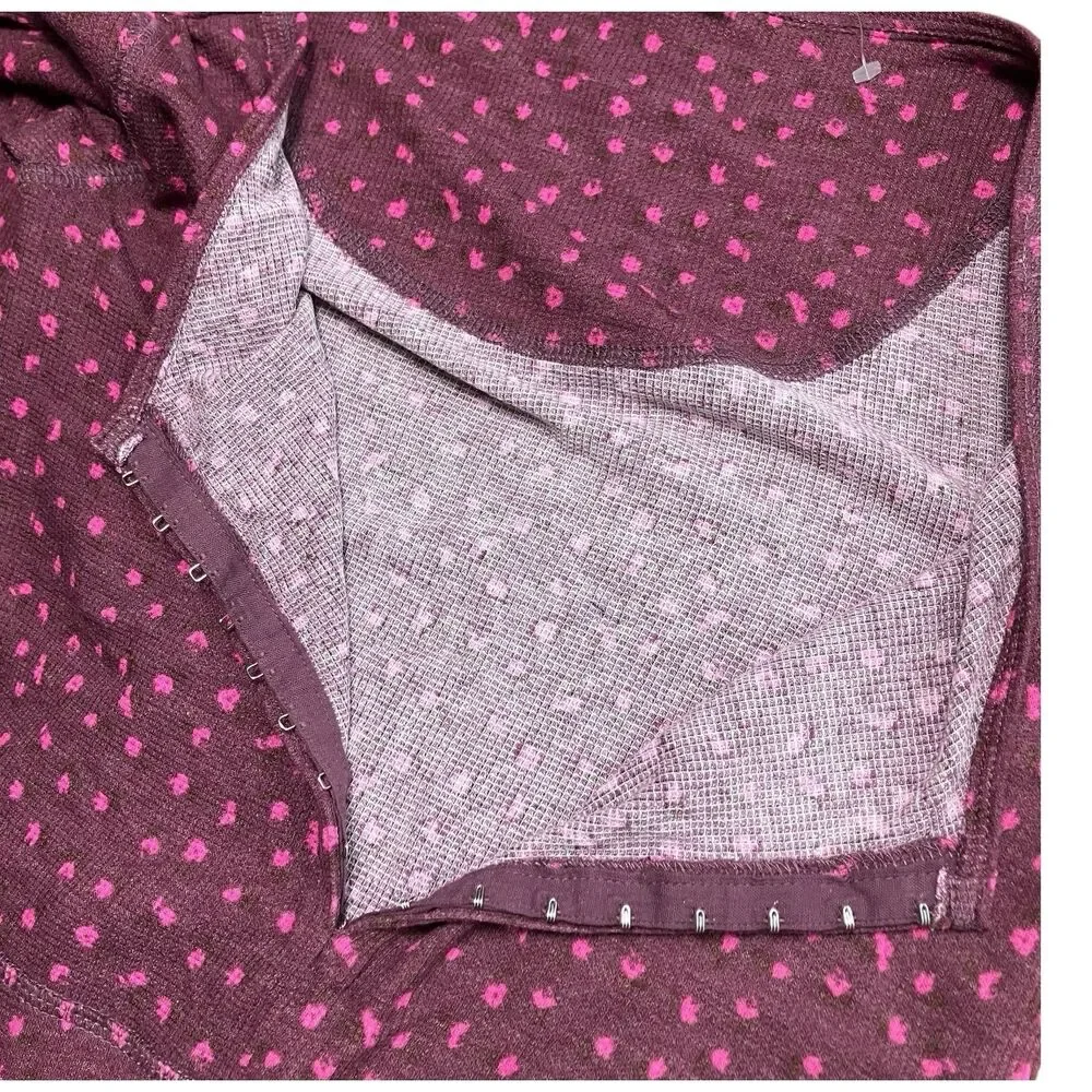 Free People Purple Thermal‎ Long Johns Sleepwear One Piece Pajama